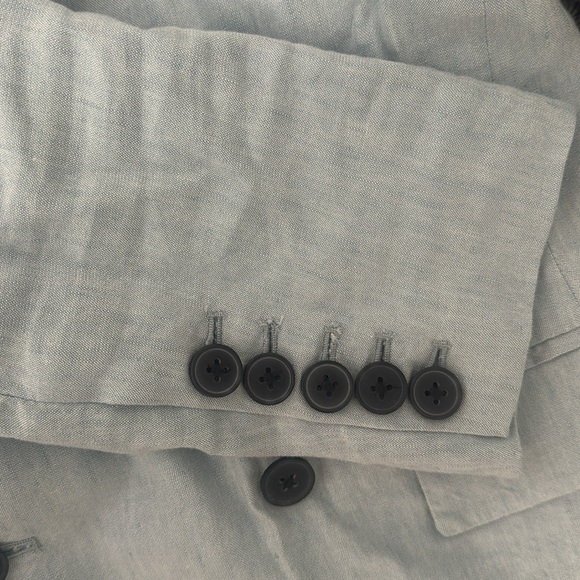 GAP Linen/Rayon BabyBlue Blazer - Picture 3 of 3